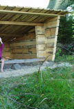 Nya vindskyddet p� K�llarboda.